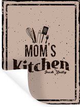 Stickers muraux - Film autocollant - Cuisine - Mam - Rétro - 30x40 cm - Film adhésif - Stickers muraux Chambre d'enfant - Papier peint autocollant - Cadeau pour femme - Papier peint autocollant - Film autocollant