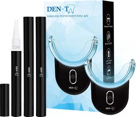 DEN-T® U-shape PRO - Tandenbleekset - 32 LED - Zonder Peroxide - Tandenbleken...