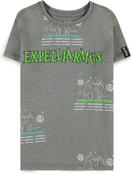 Harry Potter - Expelliarmus Kinder T-shirt - Kids 134 - Grijs