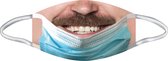 BEE SEEN | Snor | Carnaval mondkapjes |  Carnaval Masker | Carnaval mondmaskers | mondkapjes met gezicht | niet medisch mondmasker | grappige mondkapjes | volwassenen