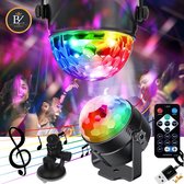 Brakel & Zwaan® Roterende LED Discolamp met Afstandsbediening en Statief - discolamp - Feestverlichting - Discobal - LED lamp - Disco licht - Discoverlichting