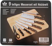 messen set 9 delig met plank