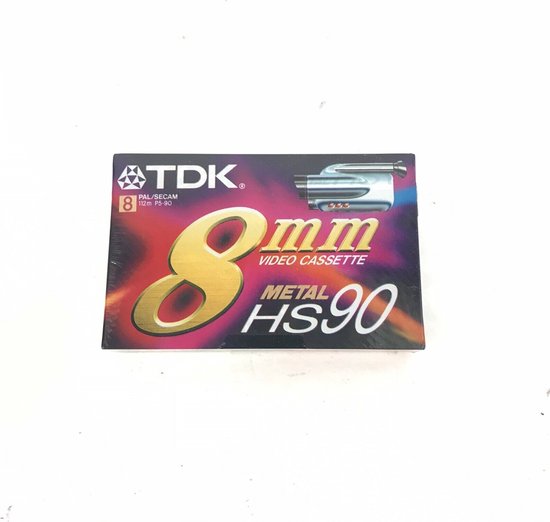 Cassette vidéo TDK 8 mm en Métal HS90/ Tape pour caméscope vidéo