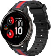 Strap-it Garmin Venu 2 Plus Special Edition band - zwart/rood