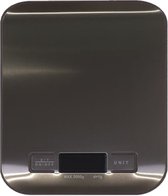 RiMa7 - Digitale Precisie Keukenweegschaal - Tot 5000 gram (5kg) - RVS/Zwart