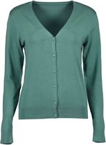 Blue Seven dames vest dun 147119 groen - 44