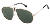 Zonnebril Piloot - Aviator Teardrop - Glazen 58 mm - Goudkleurig