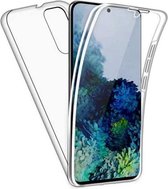 LuxeBass Hoesje geschikt voor Samsung Galaxy S20 Ultra - Dubbelzijdig Siliconen hoesje - 2 in 1 (360 graden) - telefoonhoes - gsm hoes - gsm hoesjes