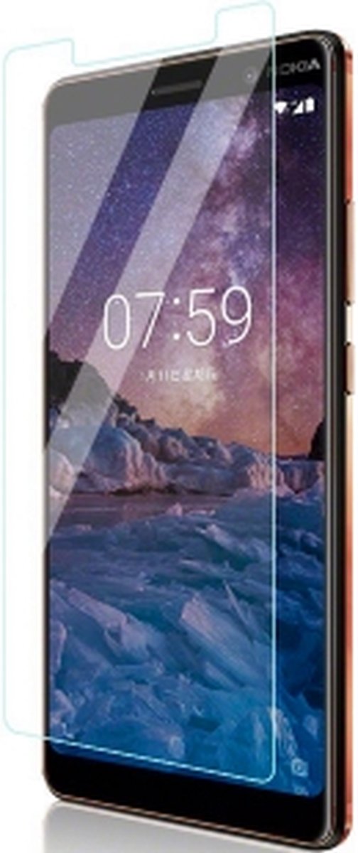 LuxeBass Screenprotector geschikt voor Nokia 7 Plus - glas scherm - bescherming