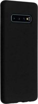 LuxeBass Hoesje geschikt voor Siliconen hoesje voor Samsung Galaxy S10 - Zwart - telefoonhoes - gsm hoes - gsm hoesjes