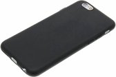 LuxeBass Hoesje geschikt voor Color Zwart TPU hoesje iPhone 6/6s - telefoonhoes - gsm hoes - gsm hoesjes