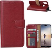 LuxeBass Hoesje geschikt voor Huawei P Smart Plus 2018 - Bookcase Bruin - portemonnee hoesje - telefoonhoes - gsm hoes - telefoonhoesjes
