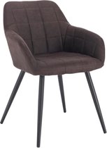 Polaza-Home® Eetkamerstoel – Design Stoelen – Kuipstoel - Stoel – Stoelen - Stoelen Eetkamerstoelen - Donker Bruin