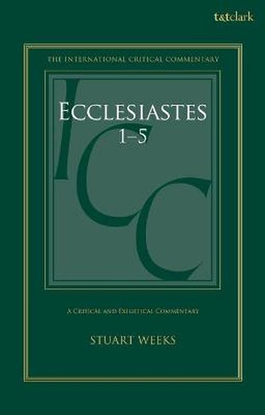 Ecclesiastes 9780567031136 Stuart Weeks Boeken