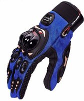 Motorhandschoenen Blauw - Zomer - Pro Biker - Maat M