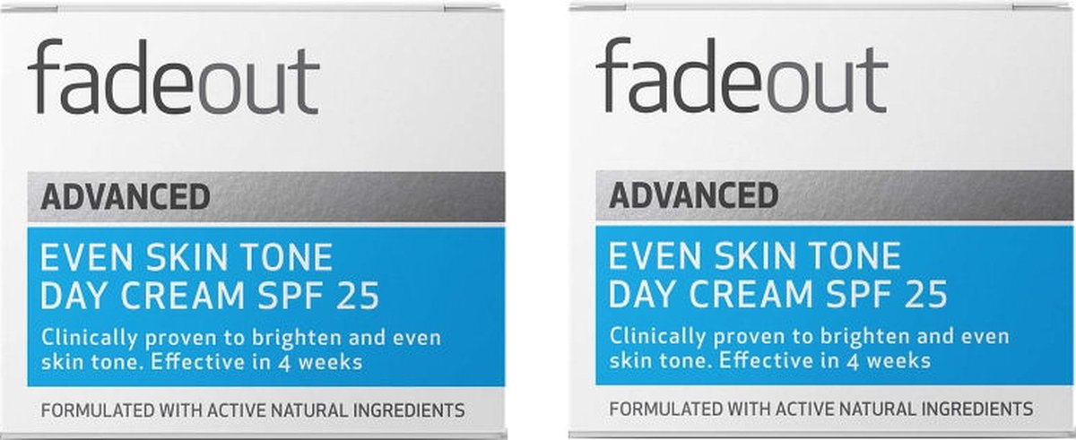 Fade Out - Advanced Even Skin Tone Day Cream SPF20 - 2 pak