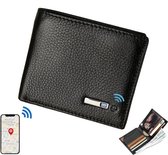 Smart Portomonee - Portemonnee heren - Pasjeshouder - Gps tracker - Smart Wallet - Zwart - Oplaadbaar - Tracker - Vaderdag - vaderdagcadeau