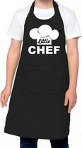 Little chef Keukenschort kinderen/ kinder schort zwart voor jongens en meisjes