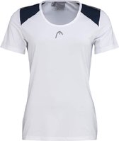 HEAD Club 22 Tech T-Shirt Sportshirt Dames Wit - Maat XL
