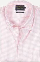Steppin' Out Herfst/Winter 2021  Brushed Cotton Button Down Shirt Mannen - Regular Fit - Katoen - Roze (XL)