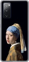 Geschikt voor Samsung Galaxy S20 FE hoesje - Meisje met de parel - Vermeer - Kunst - Siliconen Telefoonhoesje