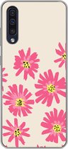 Coque Samsung Galaxy A50 - Fleurs - Motif - Minimalisme - Coque de téléphone en Siliconen