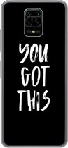 Geschikt voor Xiaomi Redmi Note 10 Lite hoesje - Spreuken - You got this - Quotes - Siliconen Telefoonhoesje