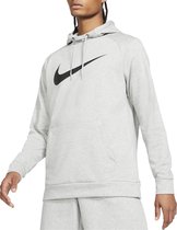 Nike - Dri- FIT Pullover Training Hoodie Hommes - Grijs - Hommes - taille L
