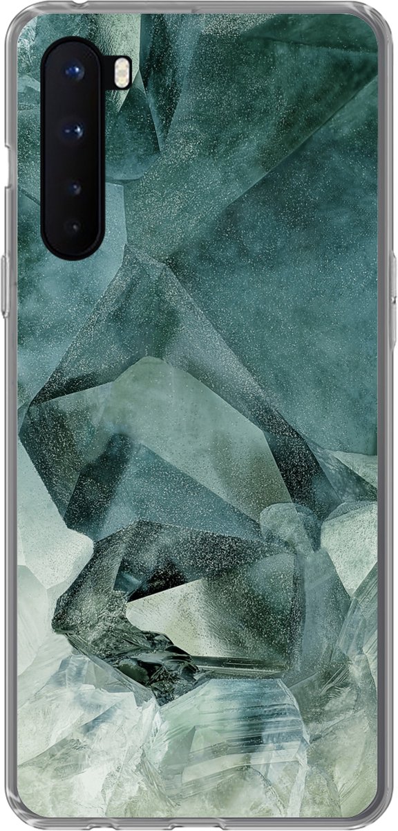 Telefoonhoesje Geschikt voor OnePlus Nord hoesje - Mineralen - Kristallen - Natuursteen - Siliconen Telefoonhoesje Telefoonhoesje