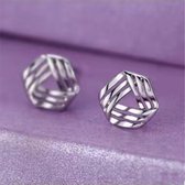 Gading® Oorknopjes zilveren voor dames -driehoek oorknoppen -zilver 925
