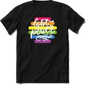 LGBT Power | Pride T-Shirt | Grappig LHBTIQ+ / LGBTQ / Gay / Homo / Lesbi Cadeau Shirt | Dames - Heren - Unisex | Tshirt Kleding Kado | - Zwart - S