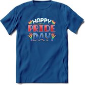 Pride Day | Pride T-Shirt | Grappig LHBTIQ+ / LGBTQ / Gay / Homo / Lesbi Cadeau Shirt | Dames - Heren - Unisex | Tshirt Kleding Kado | - Donker Blauw - S