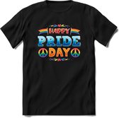Pride Day | Pride T-Shirt | Grappig LHBTIQ+ / LGBTQ / Gay / Homo / Lesbi Cadeau Shirt | Dames - Heren - Unisex | Tshirt Kleding Kado | - Zwart - XXL
