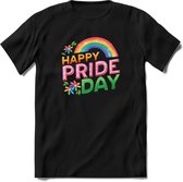 Pride Day | Pride T-Shirt | Grappig LHBTIQ+ / LGBTQ / Gay / Homo / Lesbi Cadeau Shirt | Dames - Heren - Unisex | Tshirt Kleding Kado | - Zwart - M