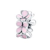 Multi flower bedel | Small bead | bedels beads cadeau | Zilverana | geschikt voor Biagi , Pandora , Trollbeads armband | 925 zilver