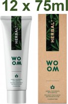 Woom tandpasta Herbal +  12x75ml.