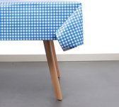 Raved Tafelzeil Boerenbont Ruit Blauw  140 cm x  210 cm - PVC - Afwasbaar