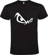 Zwart T-shirt ‘No Fear’ Wit Maat 5XL