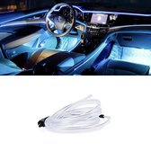 Auto Sfeerverlichting Neon Led strip 5 meter incl. sigarettenaansteker +/  kleur Ijs blauw