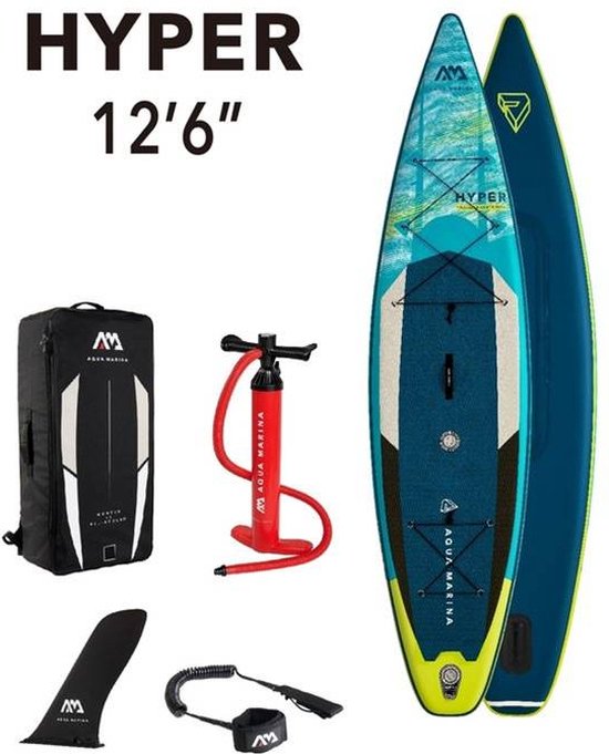Aqua Marina - Hyper - 12'6 - 2021 - SUP Board - Opblaasbaar Supboard - Inflatable