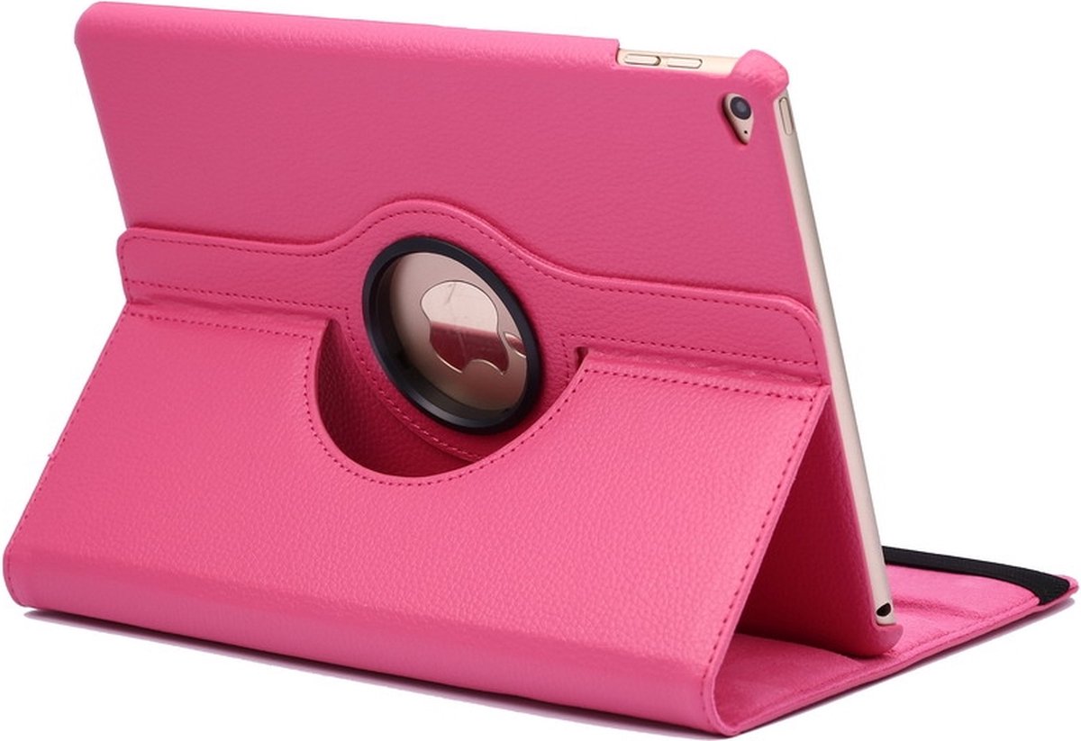 Mobigear DuoStand Tablethoes geschikt voor Apple iPad Air 2 (2014) Hoes Draaibare Bookcase - Magenta