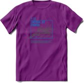 F-15 Vliegtuig T-Shirt | Unisex leger Kleding | Dames - Heren Straaljager shirt | Army F16 | Grappig bouwpakket Cadeau | - Paars - M