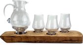 Glencairn en Darach Houder met Waterkaraf en 3 Glencairn WEE whiskyglazen - De beste match uit Schotland