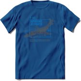 F-101 Vliegtuig T-Shirt | Unisex leger Kleding | Dames - Heren Straaljager shirt | Army F16 | Grappig bouwpakket Cadeau | - Donker Blauw - M
