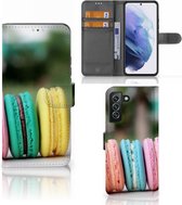 GSM Hoesje Geschikt voor Samsung Galaxy S22 Plus Flipcover Maken Macarons