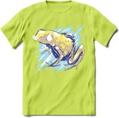 Dieren T-Shirt | Kikker shirt Heren / Dames | Wildlife frog kleding cadeau - Groen - M