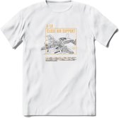 A-10 Warthog Vliegtuig T-Shirt | Unisex leger Kleding | Dames - Heren Straaljager shirt | Army F16 | Grappig bouwpakket Cadeau | - Wit - 3XL