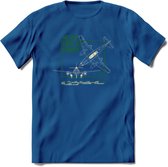 ME-262 Vliegtuig T-Shirt | Unisex leger Kleding | Dames - Heren Straaljager shirt | Army F16 | Grappig bouwpakket Cadeau | - Donker Blauw - L