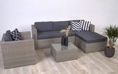 loungeset wicker- Dikke kussens - 4 personen - Belito