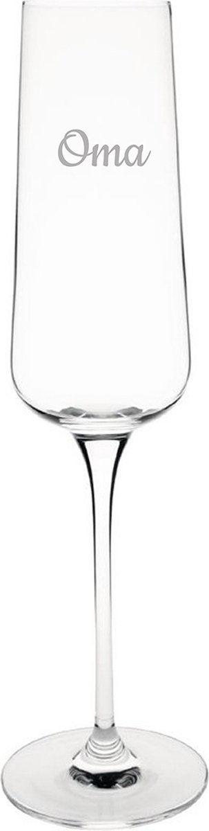 Gegraveerde Champagneglas 27cl Oma
